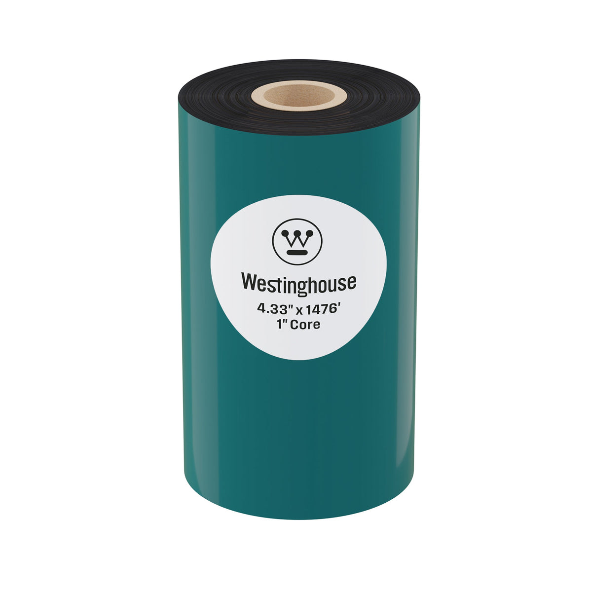 Thermal Transfer Ribbon, Black, 1 Roll, 1 Inch Core, 4.33" x 1476'