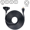 50' Generator Cord: 30A 120V L14-30P to (4x) 5-20R