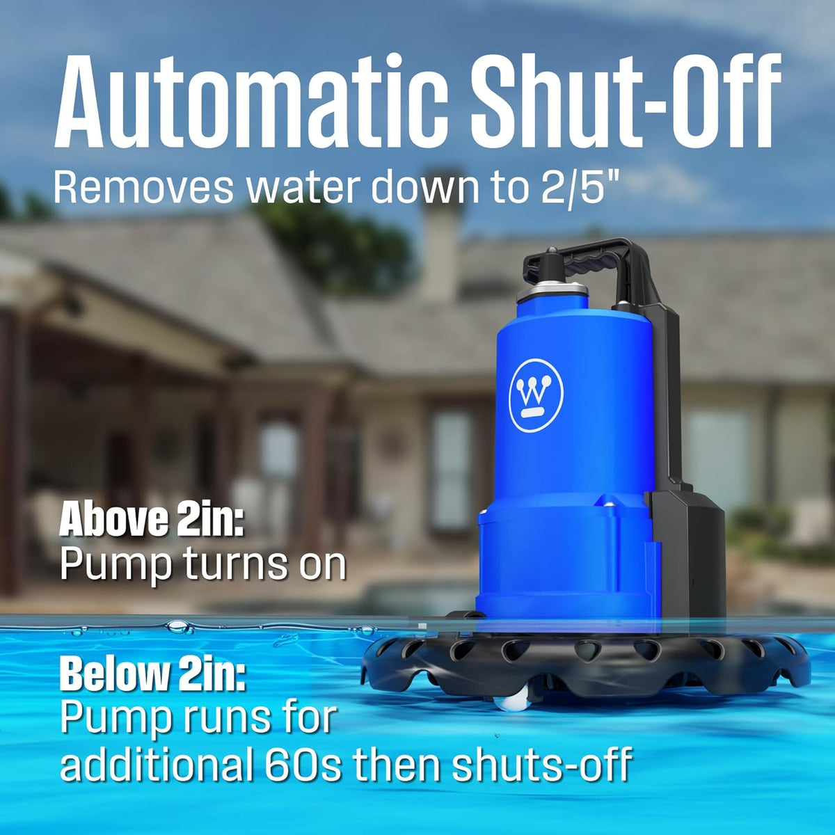 1/4 HP Automatic Pool Cover Pump