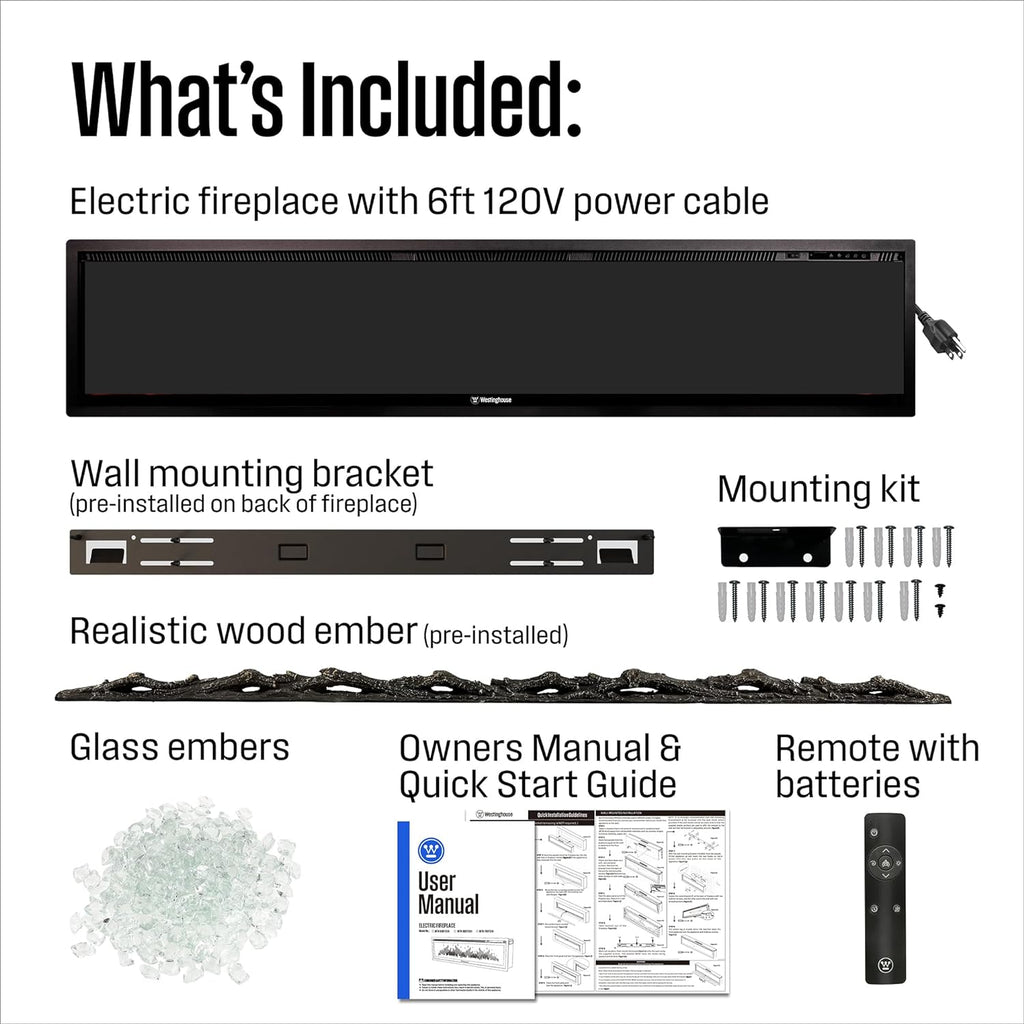 60 Inch Electric Fireplace Heater