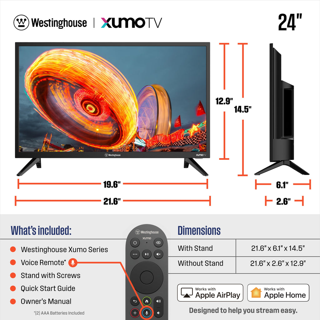 24" HD Smart Xumo TV