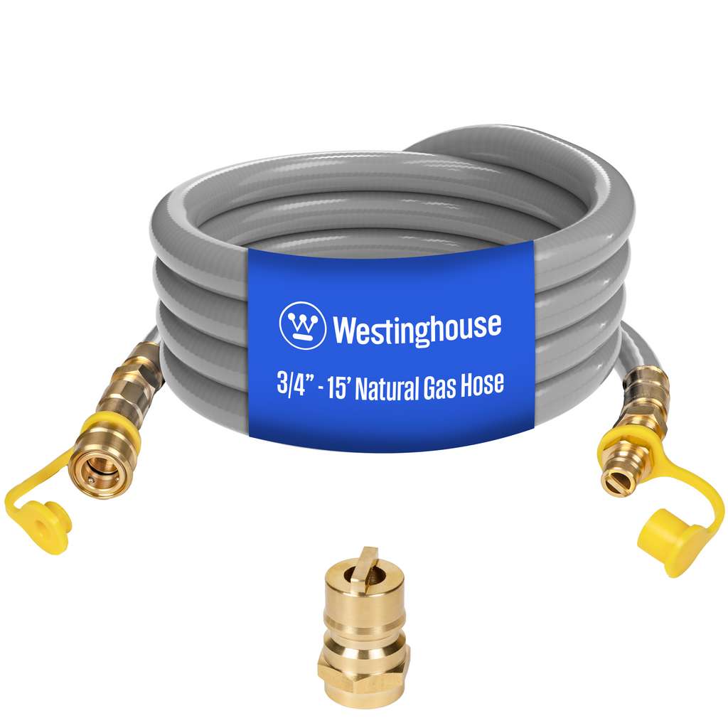 15' Natural Gas Hose: 3/4" Diameter